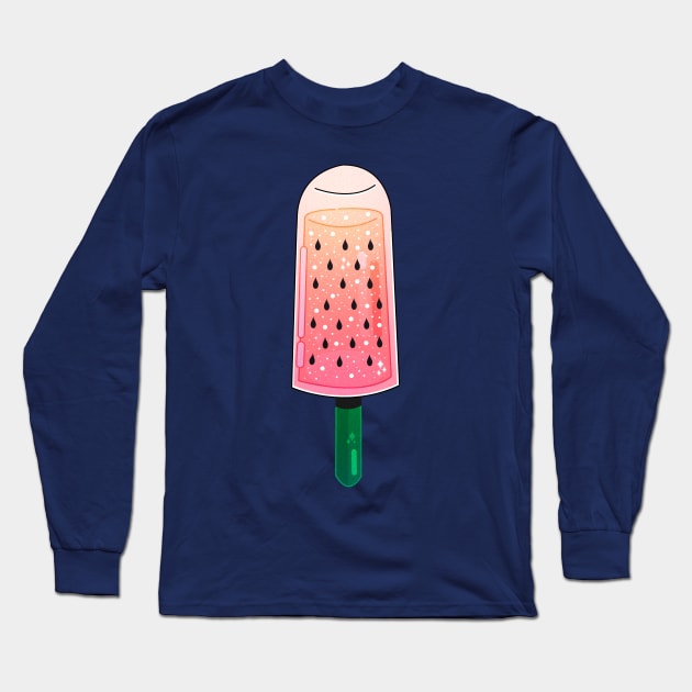 Watermelon Ice Cream Long Sleeve T-Shirt by theladyernestember